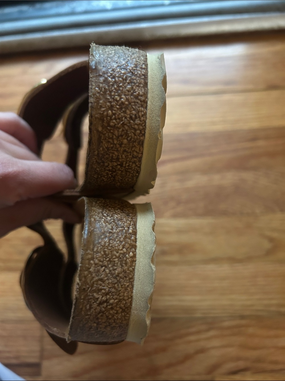 Birkenstock Arizona Big Buckle Cognac Oiled Leather Sandals Size 38 US 7 Narrow - Picture 9 of 13